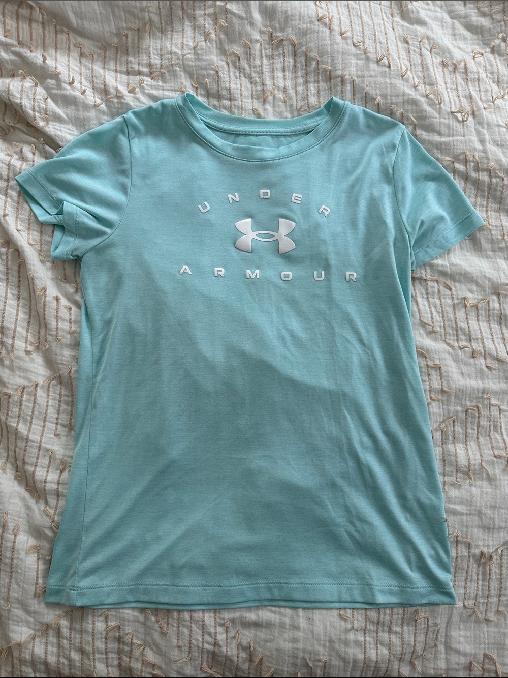 Under Armour HeatGear Loose Fit Short Sleeve Tee Size Medium Blue